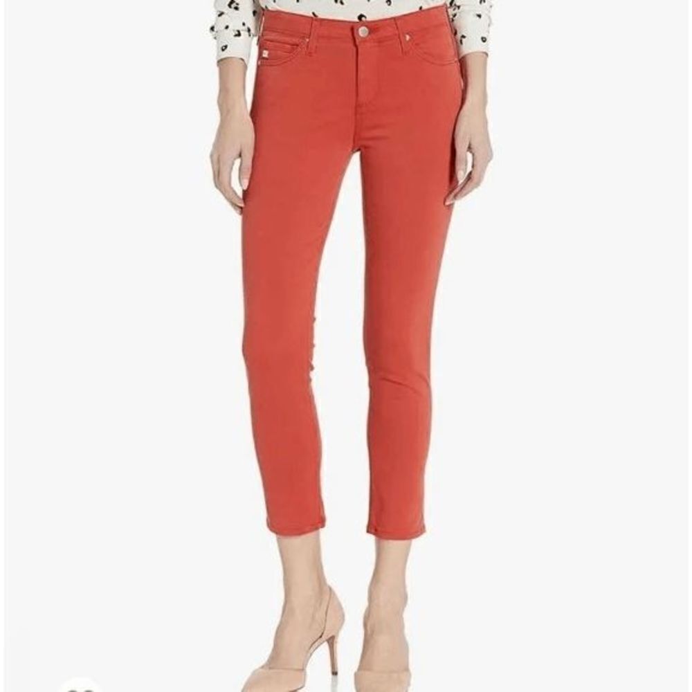 AG Adriano Goldschmied Women's Prima Mid-Rise Cigarette Leg Skinny Fit Crop Pant